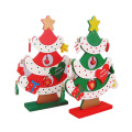 FQ marca presente artificial ornamento home mini árvore de madeira decoração de natal